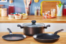 Tefal Easy Cook Frypan 24 CM Titanium Non Stock Cooking Pan Suitable for All Heat Sources Except Induction B5540402