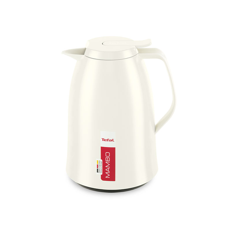 Tefal Mambo Jug White 1.5 Liter Insulated Thermos Vacuum Flask Plastic-Polypropylenex (Pp) Glass Liner K3036212 1 Tefal Mambo Jug White 1.5 Liter Insulated Thermos Vacuum Flask Plastic-Polypropylenex (Pp) Glass Liner K3036212