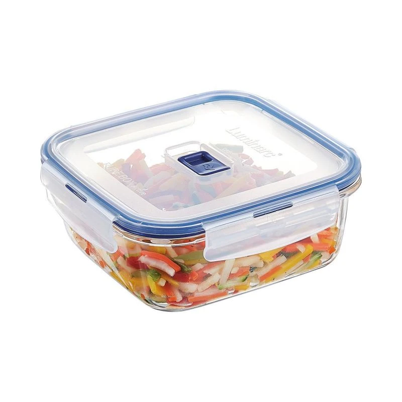 Luminarc Pure Box Square Food Container 122Cl Flat Rim P3552 3 Luminarc Pure Box Square Food Container 122Cl Flat Rim P3552