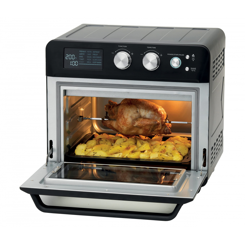 Kenwood Toaster Oven + Air Fryer 2-In-1 25L - Oven Toaster Grill With Large Capacity Rotisserie Function For Frying Roasting Grilling Broiling Baking Browning Defrosting Heating Moa25.600Bk 5 Kenwood Toaster Oven + Air Fryer 2-In-1 25L - Oven Toaster Grill With Large Capacity Rotisserie Function For Frying Roasting Grilling Broiling Baking Browning Defrosting Heating Moa25.600Bk