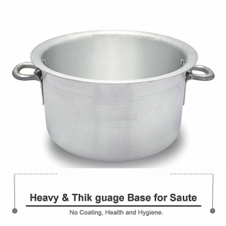 Nadstar Aluminium Sufuria 430L with Lid & Handle 57KG Gauge 5G 5.40MM Aluminium Tapela Patila with Handles Commercial Tope No.80