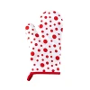 Decakila Cotton Oven Mitts 3 Layer Thickened Oven Gloves Cotton-Linen Thermal Insulation Silicone Oven Mitts Thick for Safe Cooking Baking KMTT055R