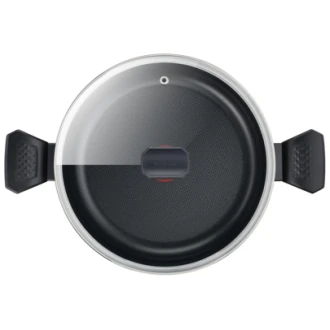 Tefal Easy Cook Stockpot 30 CM Titanium Non Stock Cooking Pot 4.7 L with Lid Suitable for All Heat Sources Except Induction B5546902