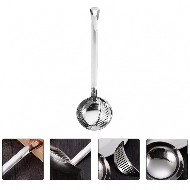 Nadstar Stainless Steel Hot Pot Soup Spoon Strainer Scoops Spoon Slotted Strainer Ladle Gravy Ladle Colander Kitchen D198 3 Nadstar Stainless Steel Hot Pot Soup Spoon Strainer Scoops Spoon Slotted Strainer Ladle Gravy Ladle Colander Kitchen D198
