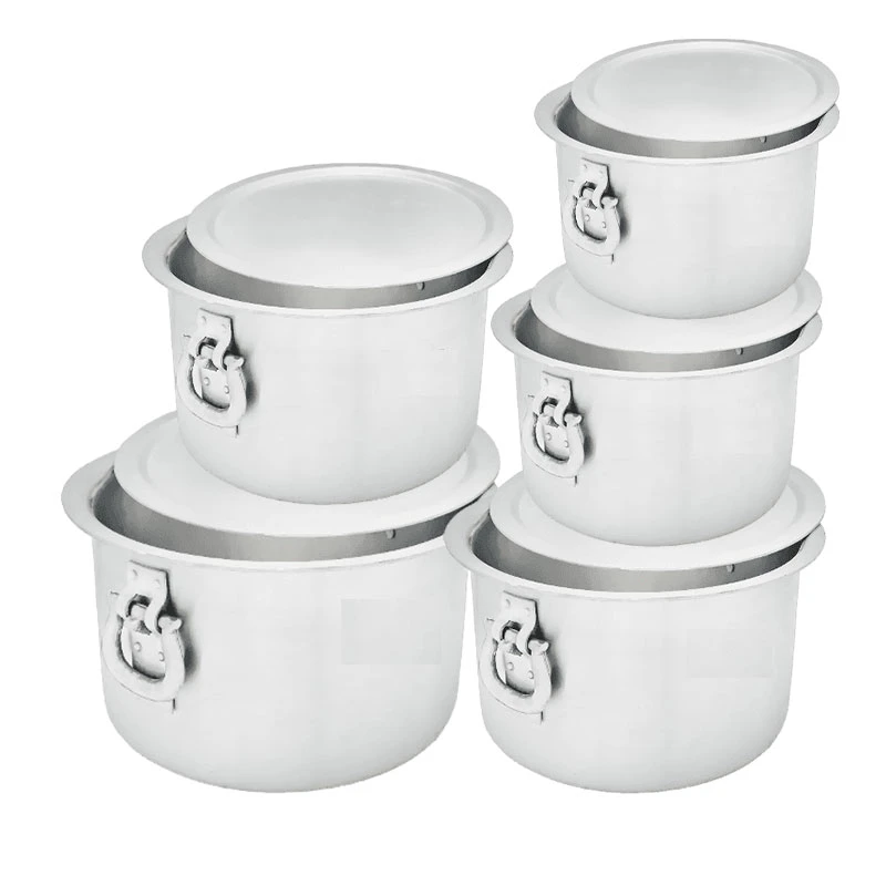 Nadstar Aluminium Sufuria 5Pcs With Lid &Amp; Handle 210L 230L 250L 275L 300L Cookware Set Tope Cooking Pot For Commercial Use - Gauge 6 Kitchen Heavy Duty Tapela 1 Nadstar Aluminium Sufuria 5Pcs With Lid &Amp; Handle 210L 230L 250L 275L 300L Cookware Set Tope Cooking Pot For Commercial Use - Gauge 6 Kitchen Heavy Duty Tapela