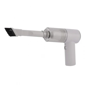 Mini Handheld Vacuum Cleaner Automatic Rechargeable for Dust Dirt for Daily Use White