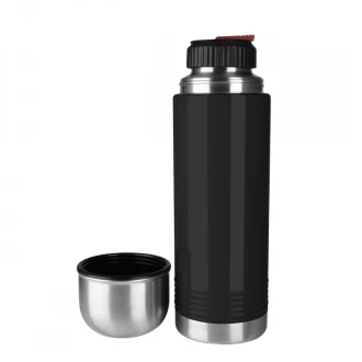 Tefal Senator Vacuum Flask 1L Thermal Bottle Stainless Steel Black Thermal Bottle Break Proof Thermos Insulated Vacuum Flask K3064414