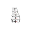 Nadstar Aluminum Sufuria 6pcs with Lid 14-16-18-20-22-24 Cookware Set Tope Cooking Pot with Lid for Commercial Use - Kitchen Heavy Duty