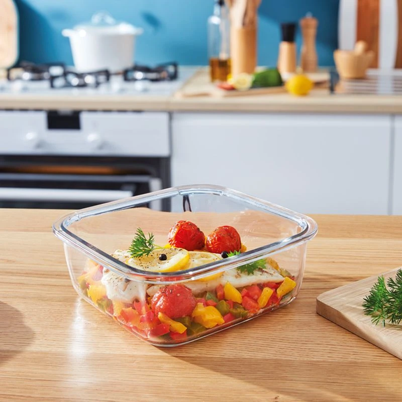 Luminarc Pure Box Square Food Container 122Cl Flat Rim P3552 5 Luminarc Pure Box Square Food Container 122Cl Flat Rim P3552