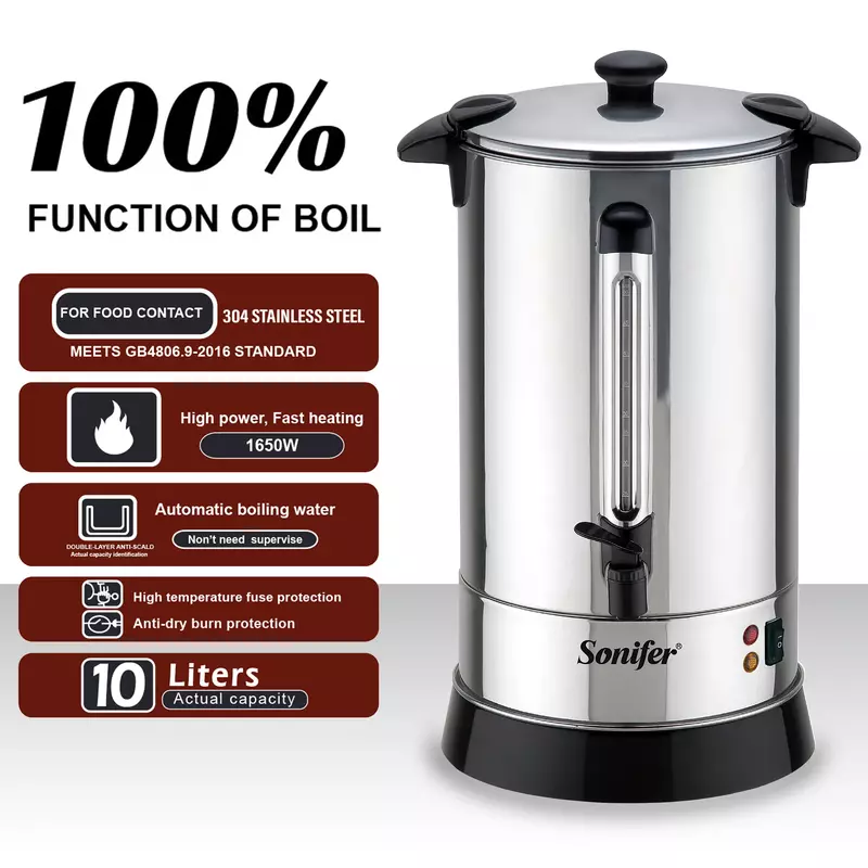 Sonifer Water Boiler 15L Temperature Control 15L Sf-2074 4 Sonifer Water Boiler 15L Temperature Control 15L Sf-2074