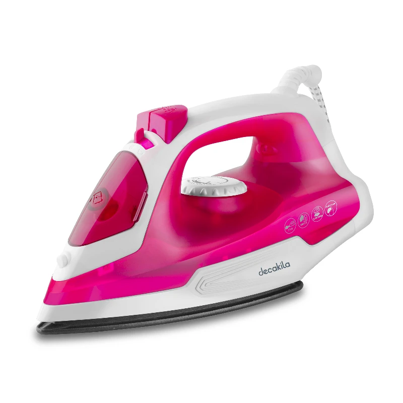 Decakila Steam Iron 1200W Water Tank Capacity 200Ml Without Auto-Off Function Steam Boost:0.8G/Shot Vertical Jet Steam Temp Control Keen002R 1 Decakila Steam Iron 1200W Water Tank Capacity 200Ml Without Auto-Off Function Steam Boost:0.8G/Shot Vertical Jet Steam Temp Control Keen002R