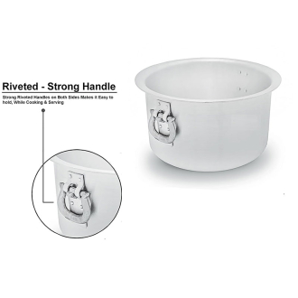 Nadstar Aluminium Sufuria 4pcs with Lid & Handle 75L 85L 100L 110L Cookware Set Tope Cooking Pot for Commercial Use - Gauge 7 Kitchen Heavy Duty Tapela