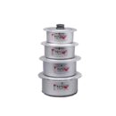 Nadstar Cookware Set 4Pcs Set With Lid Salvano Anodized Smooth Wooden Handle 2L 4L 5L 7.5L 1x4
