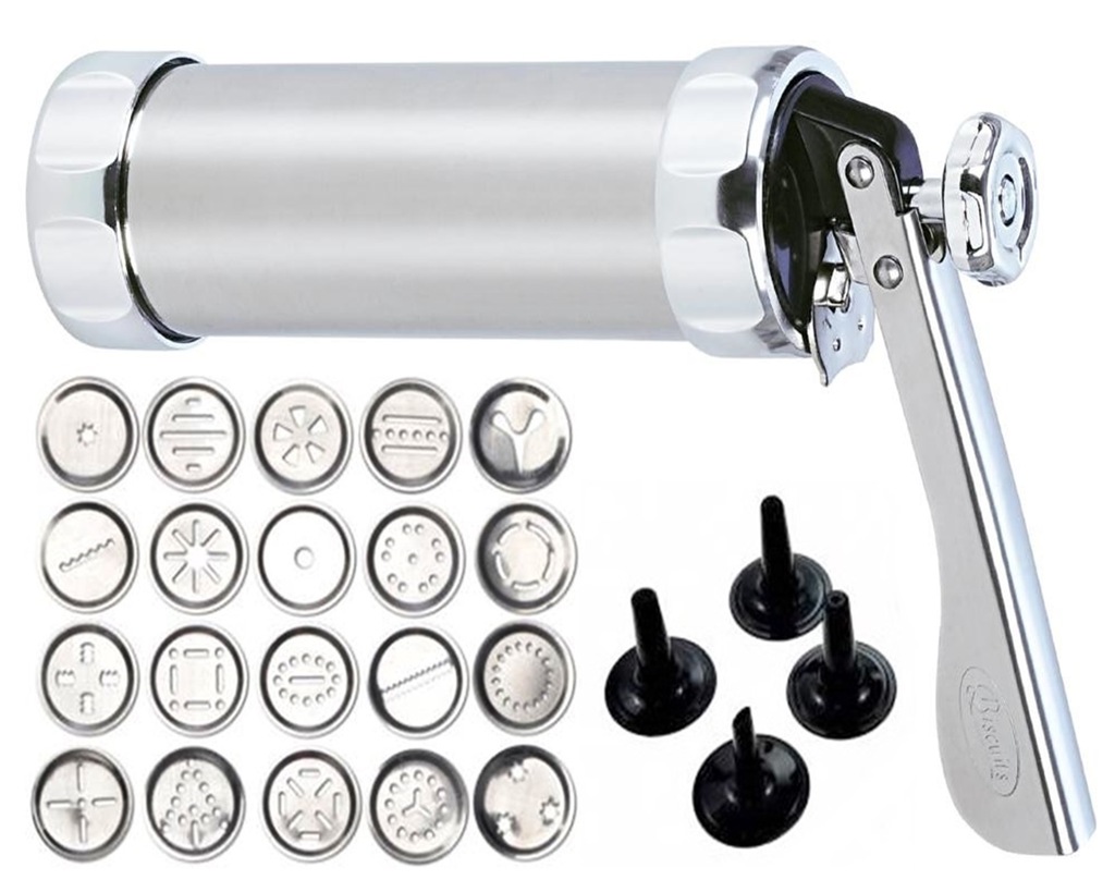 Cookie Press With Nozzles &Amp; Decorating Plates 20 Different Types Of Jalies Murukku Maker/Bhujiya Maker/Cookies/Namkeen/Noodles/Chakali Maker/Sev Maker/Farsan Maker/Gathiya Maker 2 Cookie Press With Nozzles &Amp; Decorating Plates 20 Different Types Of Jalies Murukku Maker/Bhujiya Maker/Cookies/Namkeen/Noodles/Chakali Maker/Sev Maker/Farsan Maker/Gathiya Maker