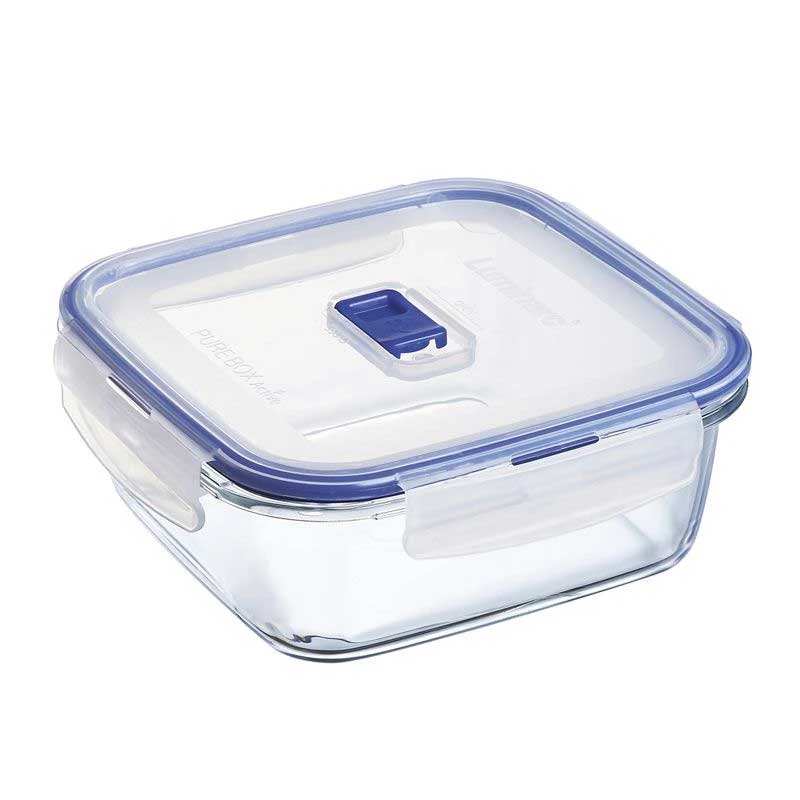 Luminarc Pure Box Square Food Container 122Cl Flat Rim P3552 1 Luminarc Pure Box Square Food Container 122Cl Flat Rim P3552