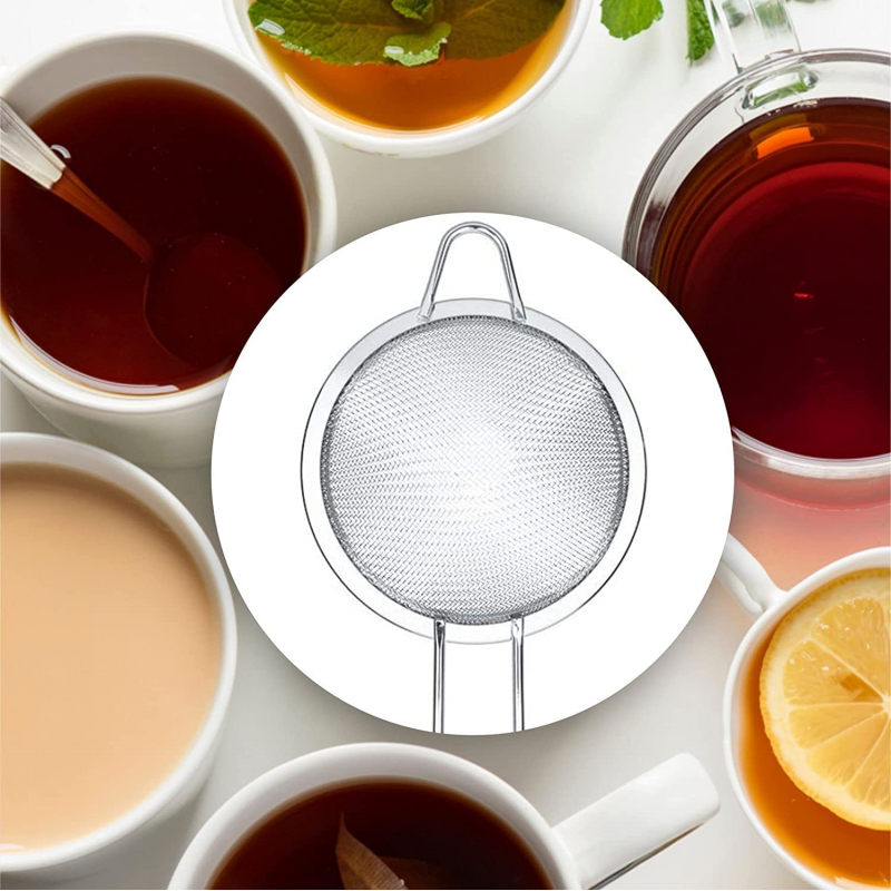 Nadstar Strainer Stainless Steel 18 Cm Multipurpose Kitchen Tea Strainer 2023006 6 Nadstar Strainer Stainless Steel 18 Cm Multipurpose Kitchen Tea Strainer 2023006