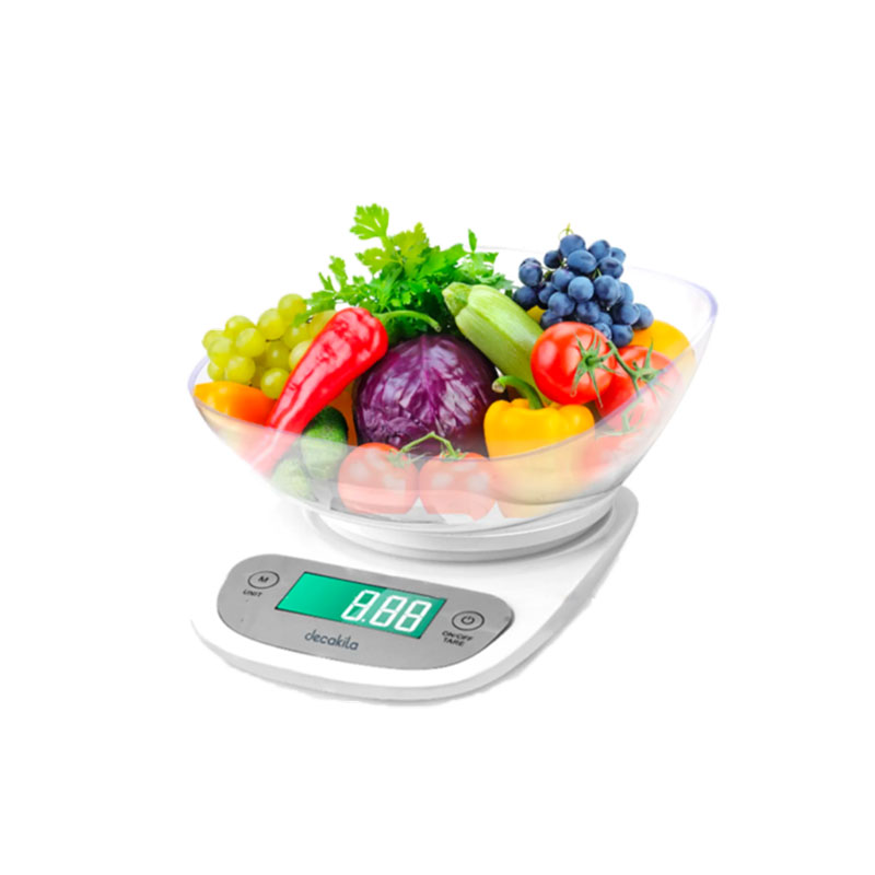 Decakila Kitchen Scale Bowl 2-5000G Digital Multifunction Food Scale Touch Button Ultra Slim With Large Lcd Display Kmtt092W 1 Decakila Kitchen Scale Bowl 2-5000G Digital Multifunction Food Scale Touch Button Ultra Slim With Large Lcd Display Kmtt092W