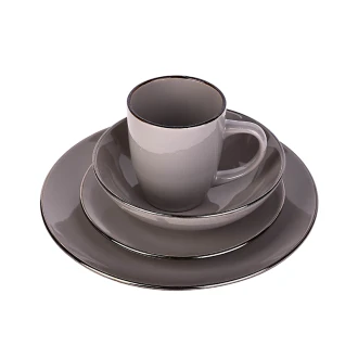 Nadstar Dinner Set 16pcs Porcelain Mug 4pcs Plate 4pcs Bowl 4pcs Soup Plate 4pcs 2023024