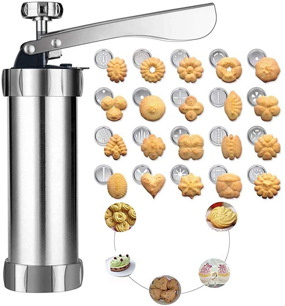 Cookie Press With Nozzles &Amp; Decorating Plates 20 Different Types Of Jalies Murukku Maker/Bhujiya Maker/Cookies/Namkeen/Noodles/Chakali Maker/Sev Maker/Farsan Maker/Gathiya Maker 8 Cookie Press With Nozzles &Amp; Decorating Plates 20 Different Types Of Jalies Murukku Maker/Bhujiya Maker/Cookies/Namkeen/Noodles/Chakali Maker/Sev Maker/Farsan Maker/Gathiya Maker