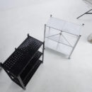Nadstar Storage Rack Stainless Steel 3 Layers With Wheels Foldable HP95-776H