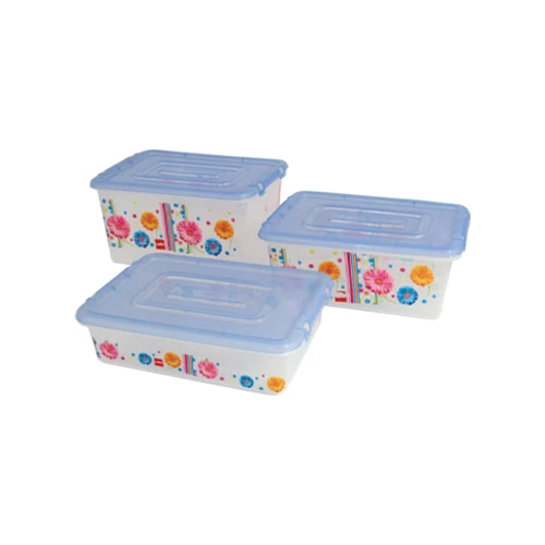 Cello Plastic Container Rugby Printed 280 X 200 X 150Mm 3Pc Set 1 Cello Plastic Container Rugby Printed 280 X 200 X 150Mm 3Pc Set