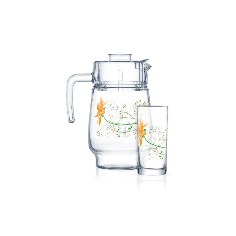 Luminarc Ziva Peach 7Pc Water Set V1302 1 Luminarc Ziva Peach 7Pc Water Set V1302