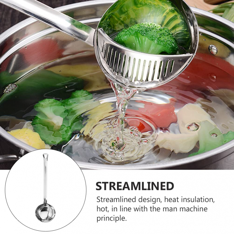 Nadstar Stainless Steel Hot Pot Soup Spoon Strainer Scoops Spoon Slotted Strainer Ladle Gravy Ladle Colander Kitchen D198 6 Nadstar Stainless Steel Hot Pot Soup Spoon Strainer Scoops Spoon Slotted Strainer Ladle Gravy Ladle Colander Kitchen D198