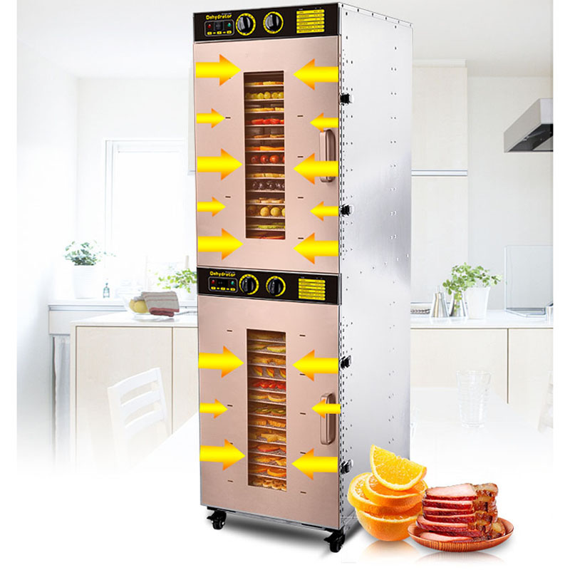 Generic Commercial Fruit & Vegetable Dehydrator Machine 32 Trays Stainless Steel