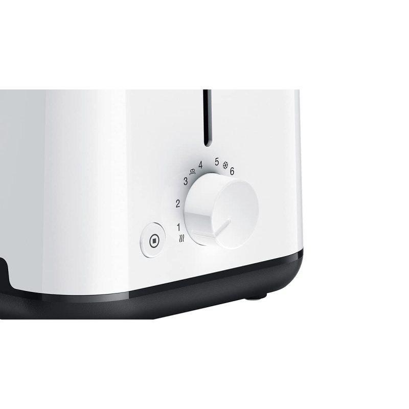 Braun Toaster 900W with 2 Slots, 8 Toast Levels, Pull Out Tray, Bread Lifter, Bun Warmer, 900 W, Plastic, White HT101AI-HT1010WH