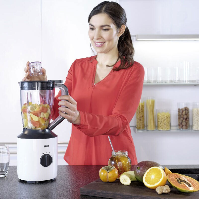 Braun Blender 2L 800w PowerBlend TriAction Technology Fine Blending Smooth Crush Blade JB301AI