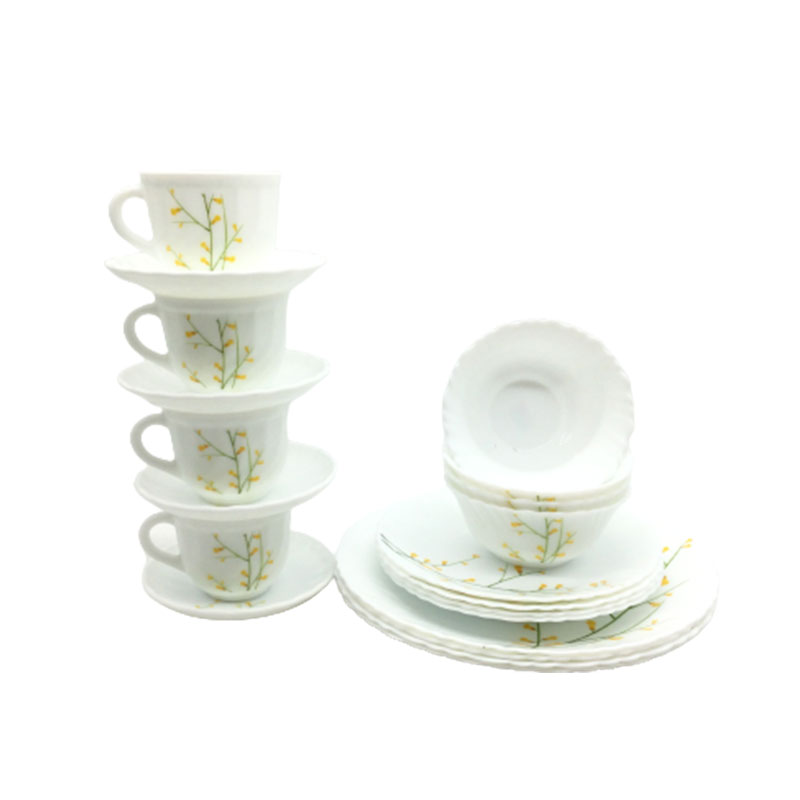La Opala Dinner Set Citron Weave Classique 20 Pieces LW020