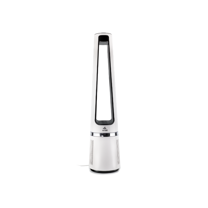 Evvoli Bladeless Pure Cool Fan & Air Purifier with True HEPA Filter EVPF-50W