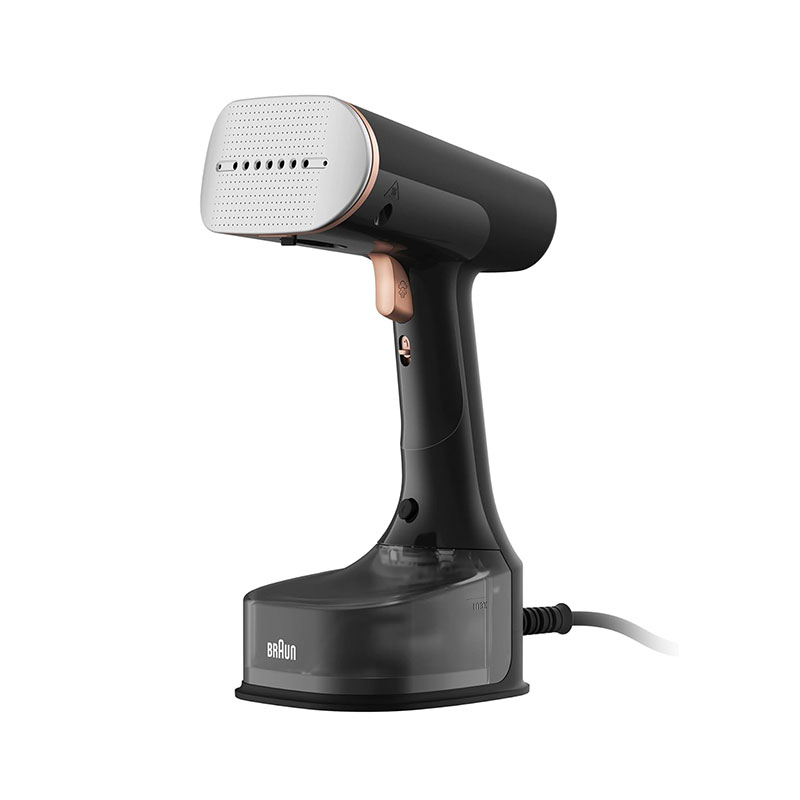 Braun Garment Steamer 1600W 250ML QuickStyle 7, with Dual Heated Free Glide 3D Plate, Handheld Garment Steamer with Fast Heating 35 Sec, Vertical Ironing, 13870000-GS7077BK