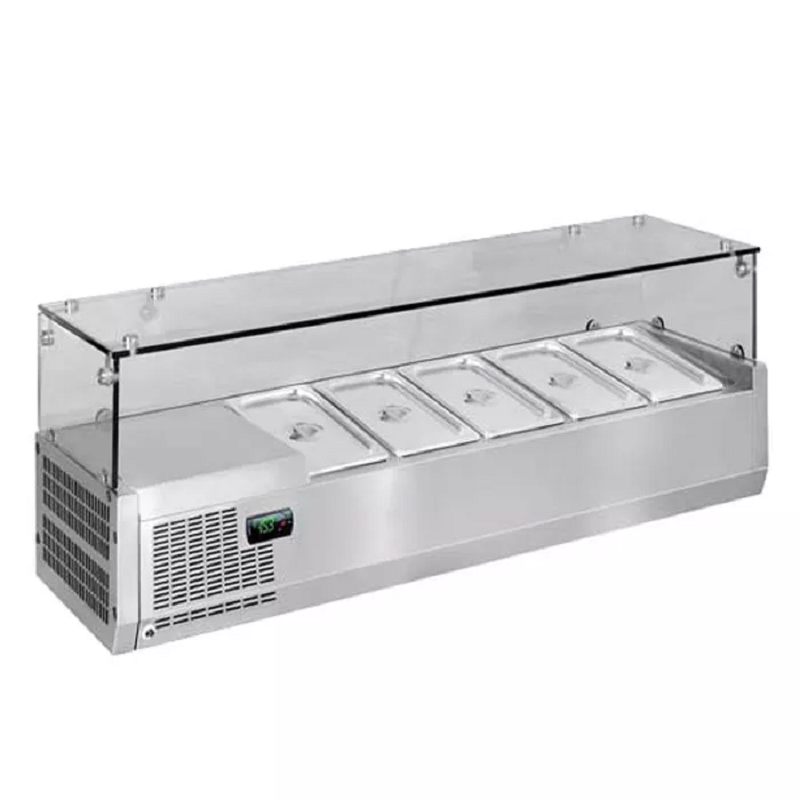 Generic Commercial Bain Marie Table Top for Fruits/Salad 5 Cold Pots