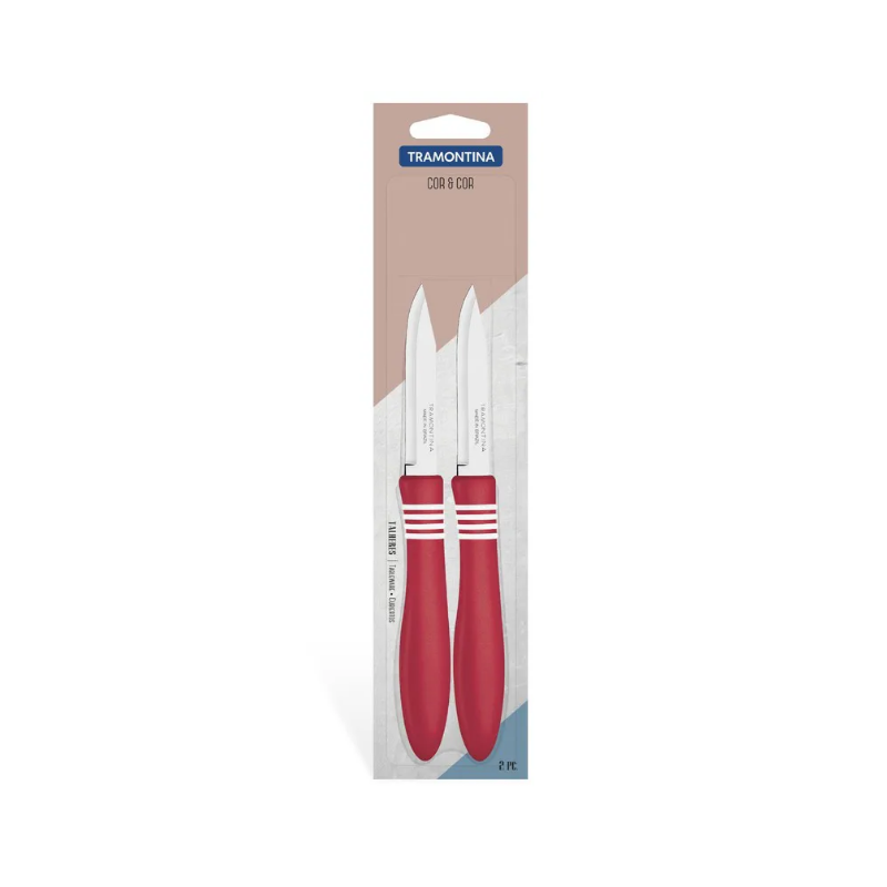 Tramontina Paring Knives Cor 2pcs Set 23461/273