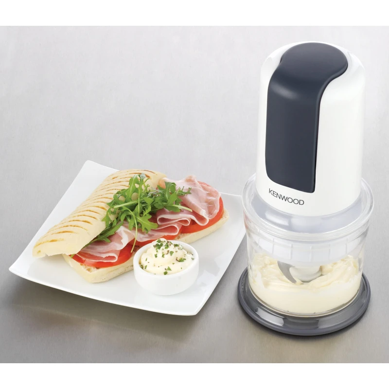 Kenwood Chopper 0.5L Plastic Bowl 500W Ch580 - Stainless Steel Blades 2 Speeds With Pulse Ice Crush Powerful Motor 7 Kenwood Chopper 500Ml 500W Ch580 Quad Blade Mini