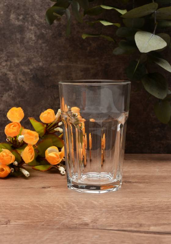 Pasabahce Casablanka Water Glass 415ml 6pcs Fully Tempered, Heat Treated, Lead Free 52709