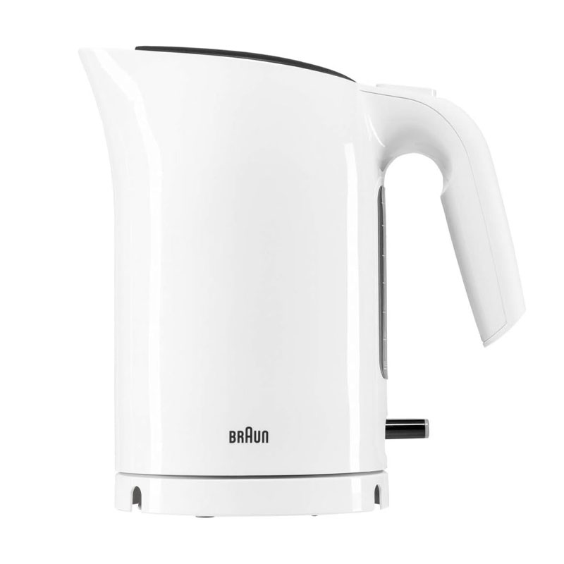 Braun Kettle 3000W Capacity 1.7 L Quick Boiling System Removable Anti-Limescale Filter Large Water Level BPA Free White WK303BI-WK3110WH