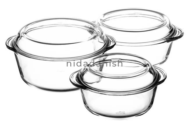 Pasabahce Casserole 3pcs Orcam  840+1450+2175CC 159021