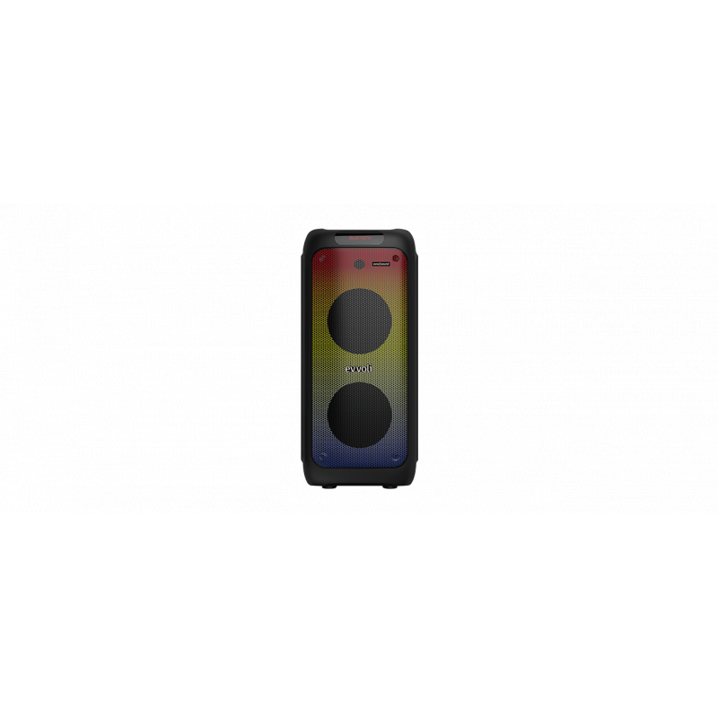 Evvoli Portable Party Speaker Bluetooth With Two Wireless MIC Splashproof Design 160W PT160B