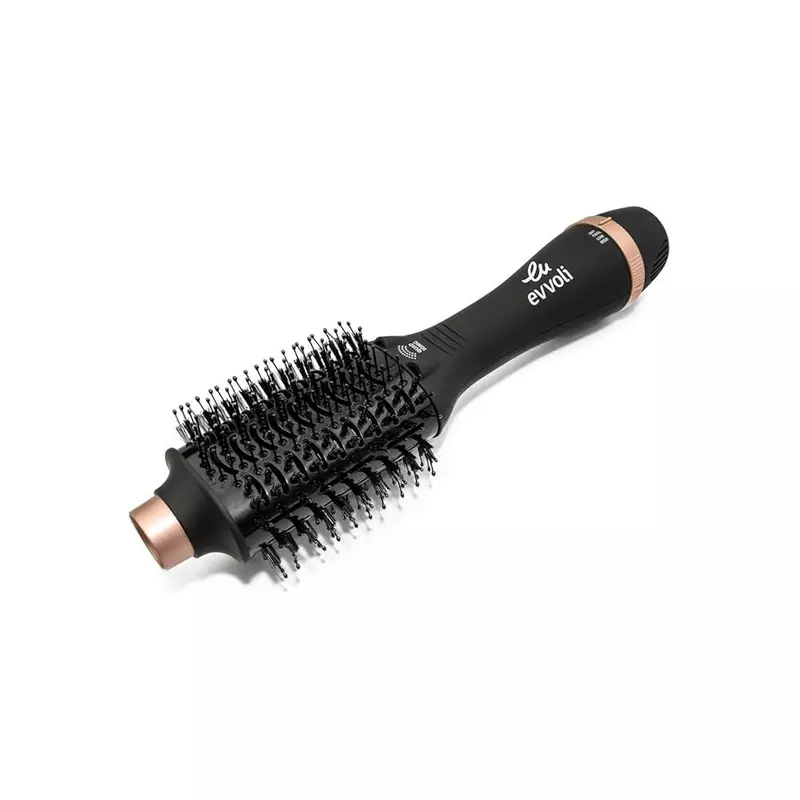 Evvoli Brush Dryer & Volumizer 3in1 1200W Powerful DC Motor, Fast Drying Hair Dryer with 4X Ionic Feature and Cool Tip EVHC-HB1200R