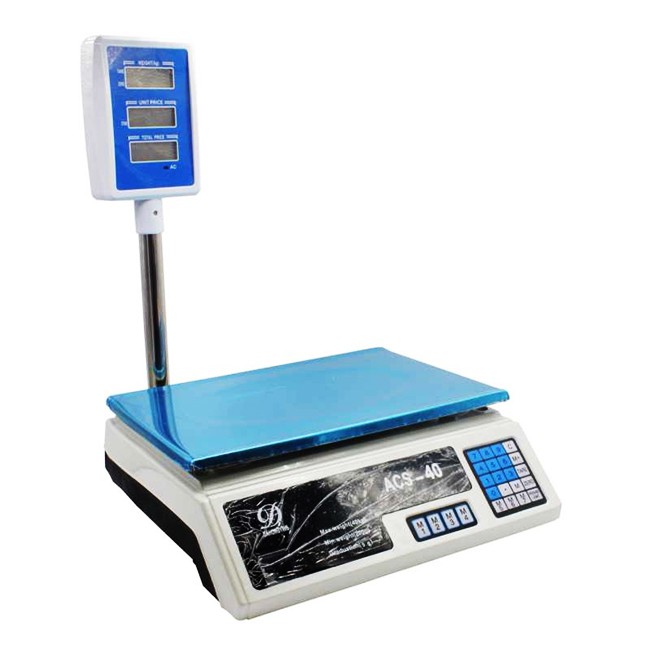 Commercial Electronic Digital Price Computing Platform Scale 200g - 40kg ACS-40