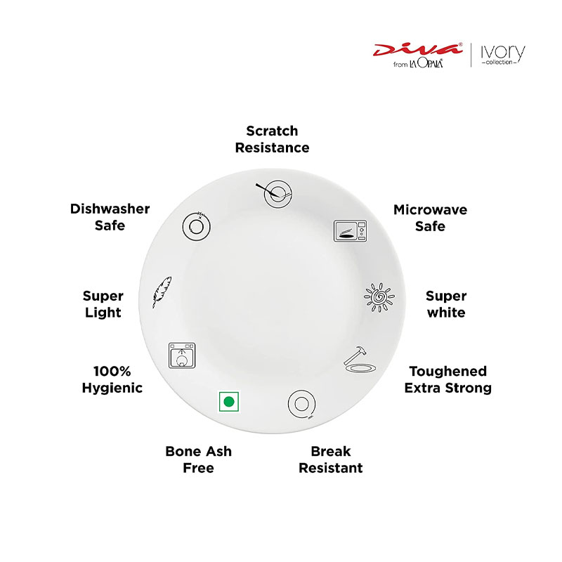 La Opala Casserole with Lid White 200mm LC111