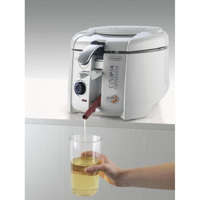De'Longhi Deep Fryer Roto Fry 1.2L 1800W Deep Fryer With Easy Clean System, F28311.W1 5 De'Longhi Deep Fryer Roto Fry 1.2L 1800W Deep Fryer With Easy Clean System, F28311.W1