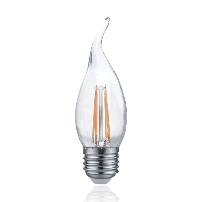Tronic 4 Watts Filament Candle Tail Led E27 (Screw) Bulb 1 Tronic 4 Watts Filament Candle Tail Led E27 (Screw) Bulb