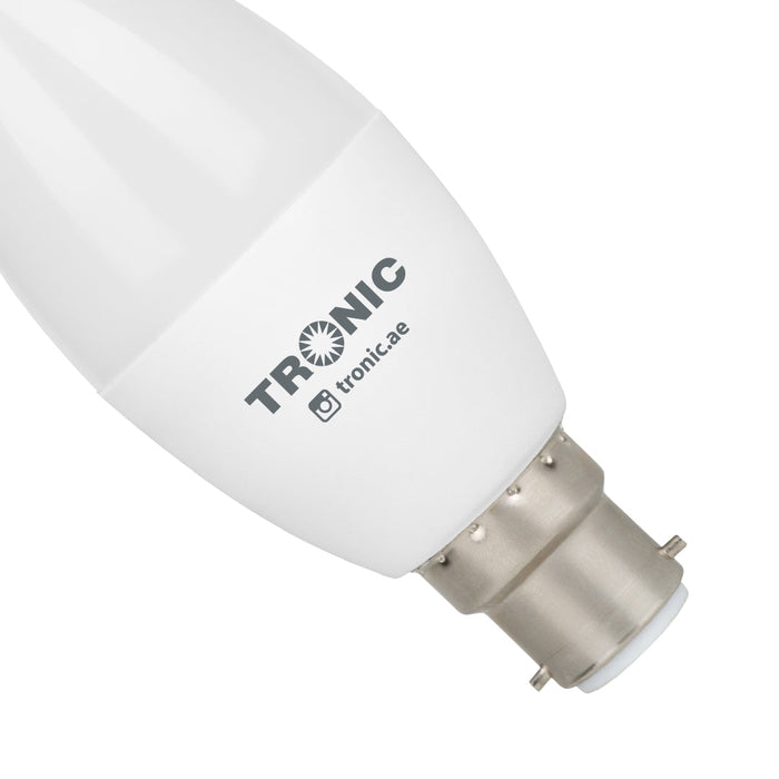 Tronic 5 Watts Candle Tail Led Daylight B22 (Pin) Bulb 3 Tronic 5 Watts Candle Tail Led Daylight B22 (Pin) Bulb