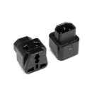 Tronic Black Adapter Plug IEC C14 10A 250V