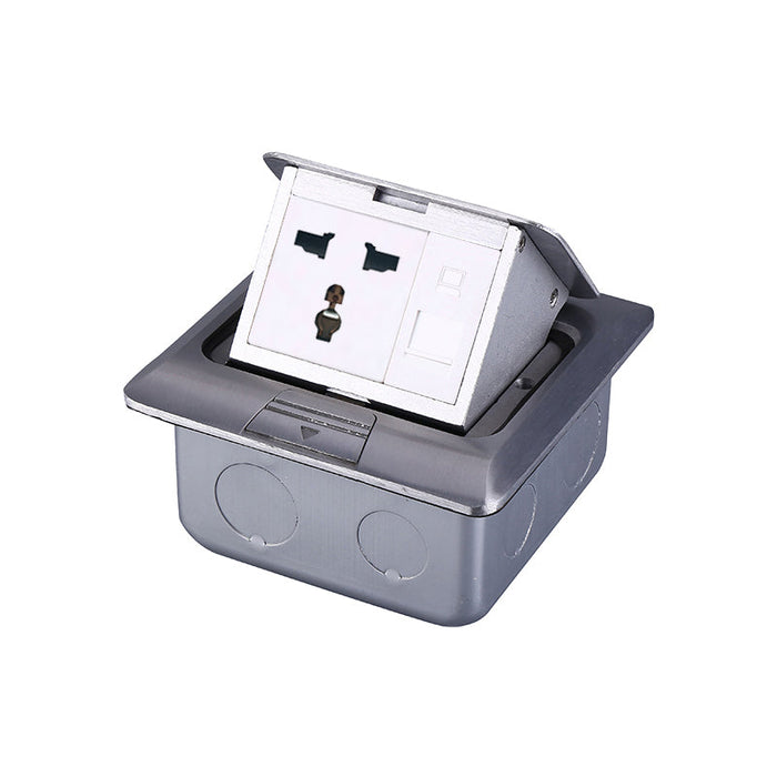 Tronic Single Floor Socket With 1 Data Port 1 Tronic Single Floor Socket With 1 Data Port