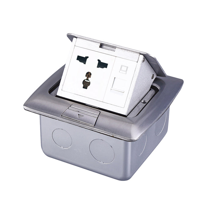 Tronic Single Floor Socket With 1 Data Port 1 Tronic Single Floor Socket With 1 Data Port