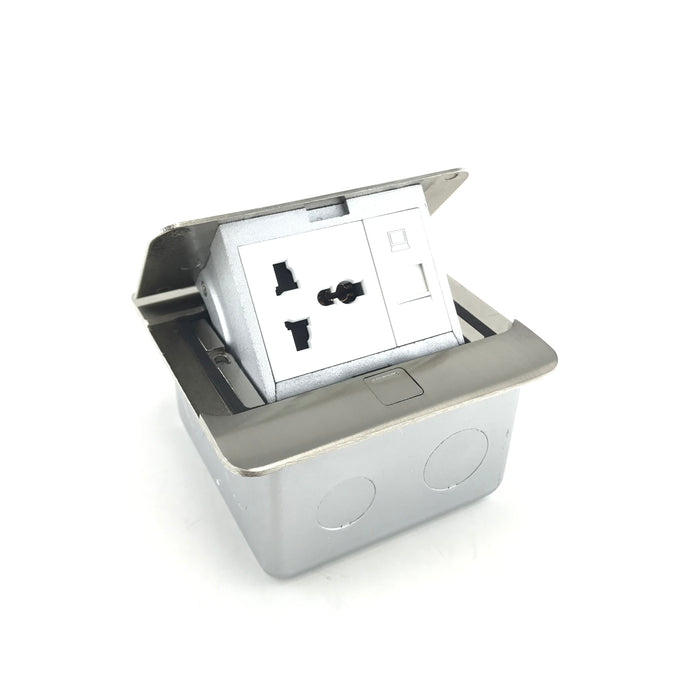 Tronic Single Floor Socket With 1 Data Port 1 Tronic Single Floor Socket With 1 Data Port